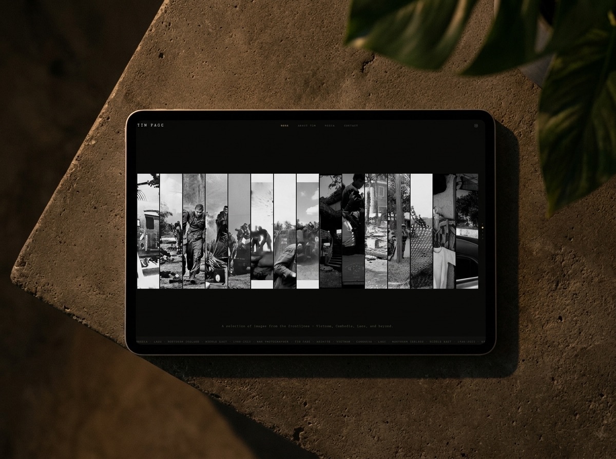A website built by Studio Clu shown on a tablet — web design across the Coffs Coast